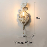 Applique murale rétro style américain avec bougie