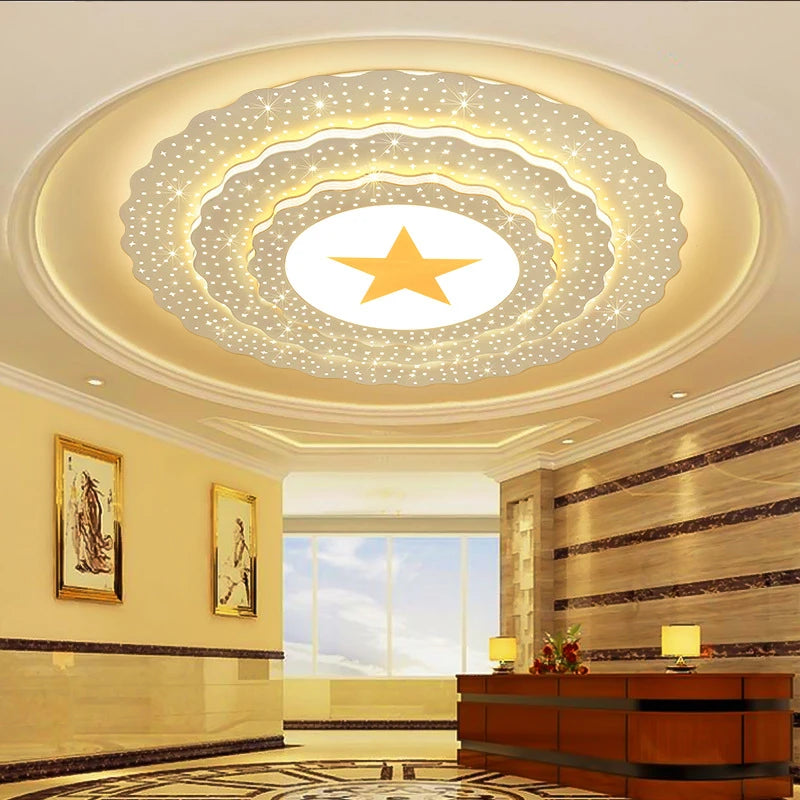 plafonnier led moderne pour éclairage intérieur personnalisé - vue 5 sur 9