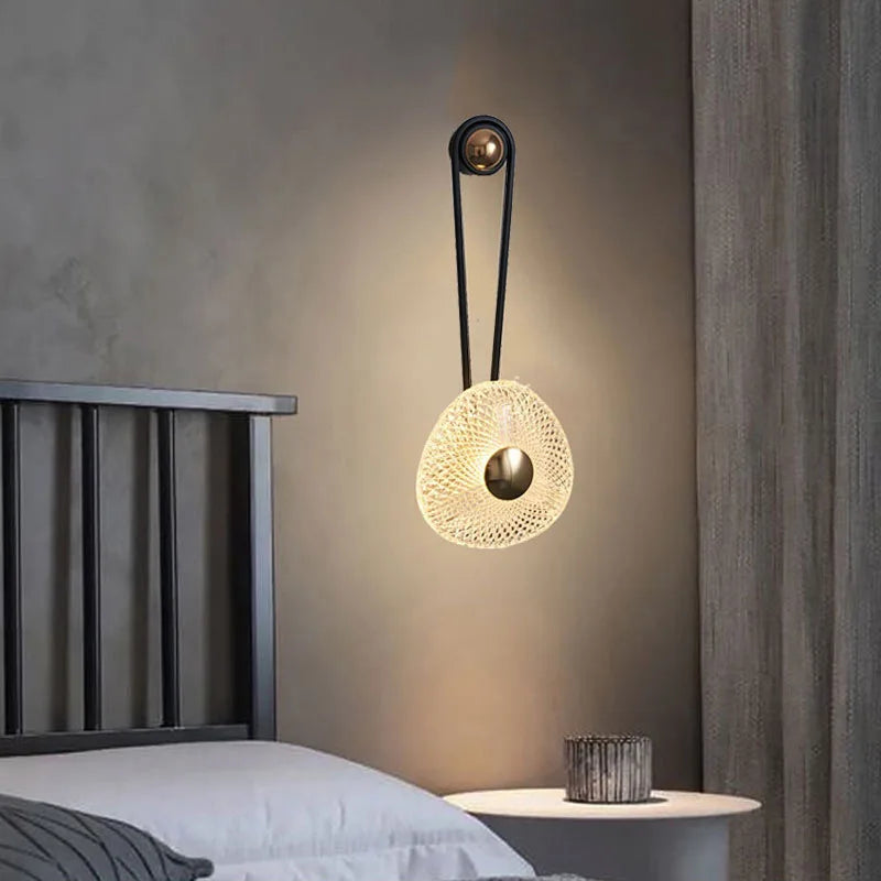 Applique murale led nordique moderne dorée décorative d'intérieur - vue 5 sur 8
