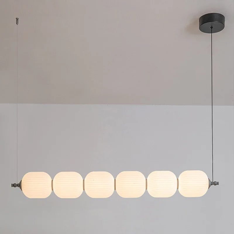 Nordic Designer Living Room Pendant Lamps White Long Droplight For Dining Table Bedroom Bar Lighting Gourd Ceiling Hanging Light - vue 3 sur 9