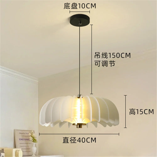 Postmoderner LED-Kronleuchter Kürbis Design für die Innendekoration - vue 3 sur 9