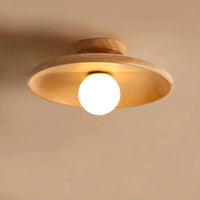 Plafonnier en bois Led nordique pour salon plafonnier en bois pour chambre à coucher salle à manger couloir balcon luminaire G9