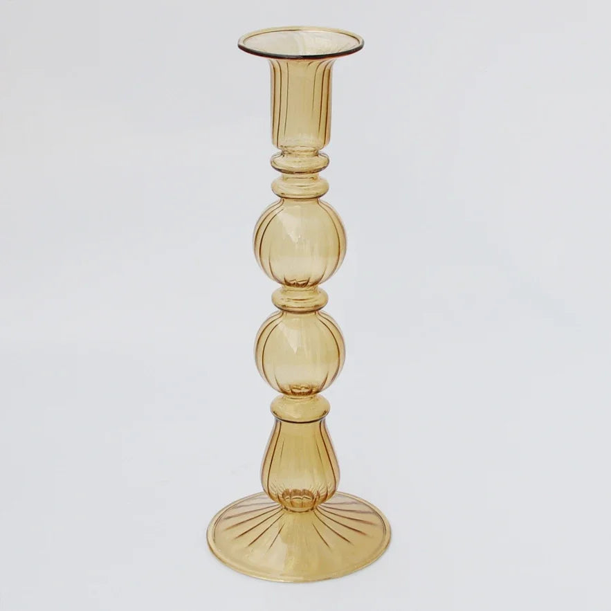 bougeoir en verre pour décoration de mariage et centre de table - vue 15 sur 29