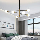 Plafonnier LED Spoutnik noir au design nordique moderne