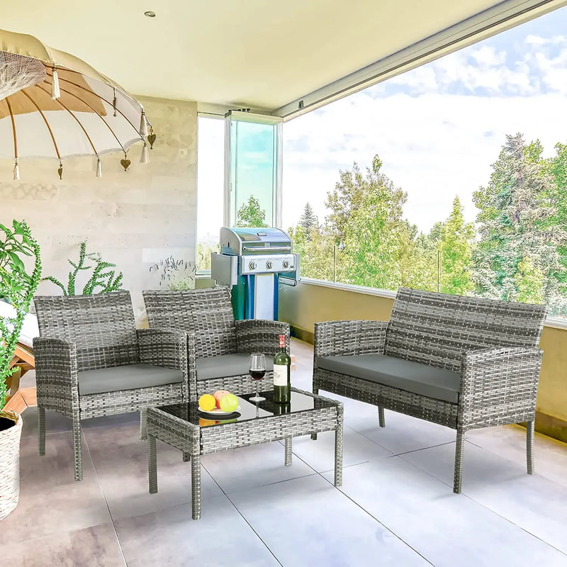 ensemble de canapés et meubles pour jardin extérieur
