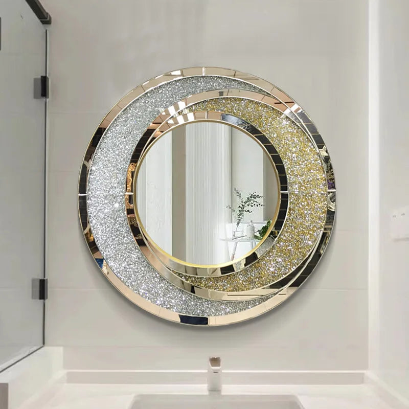 miroir rond de luxe à suspendre pour décoration intérieure - vue 6 sur 6