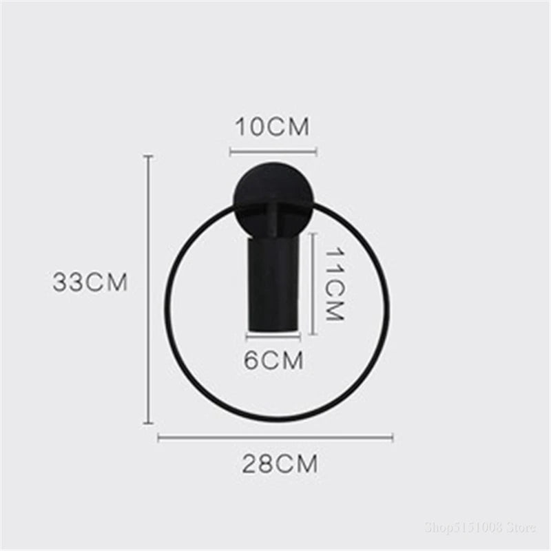 lampe de chevet nordique led en métal décoratif luminaire