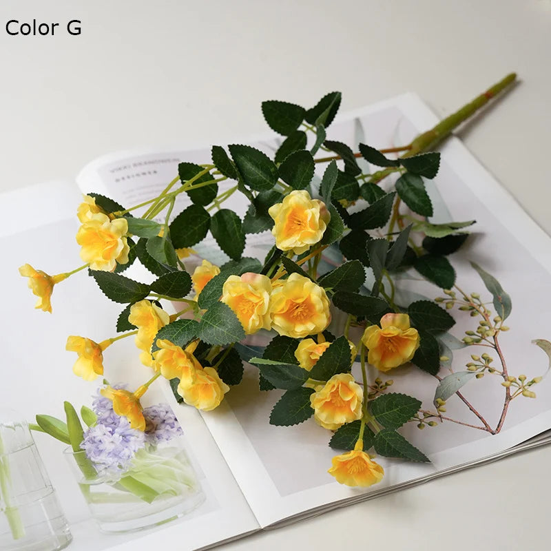 fleurs de roses artificielles en soie pour mariage et décoration - vue 13 sur 13