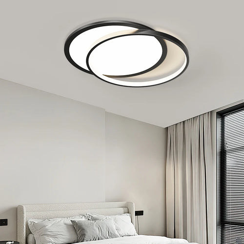 Minimalistische LED-Deckenleuchte für komfortable Innenbeleuchtung - vue 4 sur 12