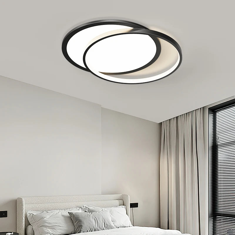 Minimalistische LED-Deckenleuchte für komfortable Innenbeleuchtung - vue 3 sur 12