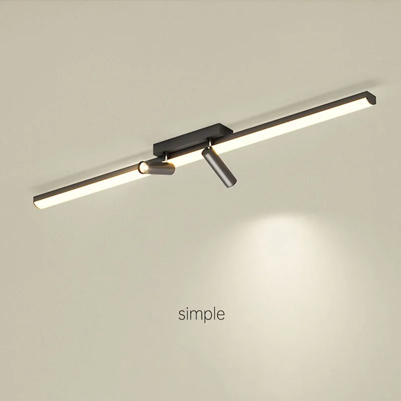 Plafond moderne à LEDs lampe pour salon salle à manger chambre placards cuisine allée bande piste projecteur fond luminaire - vue 5 sur 10