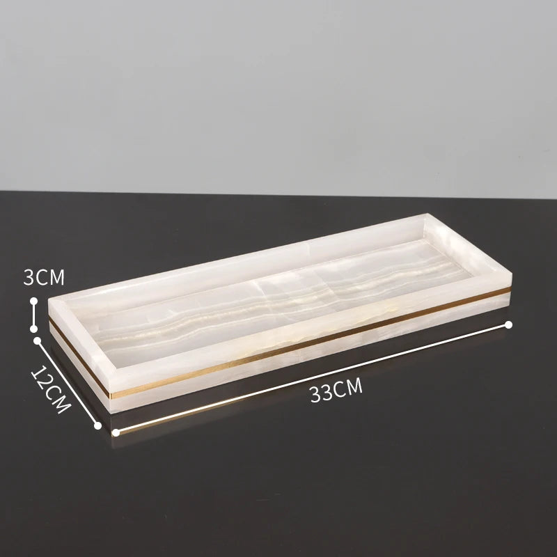 ensemble daccessoires en marbre naturel pour salle de bain - vue 11 sur 22