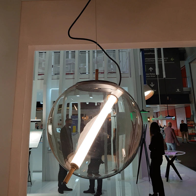suspension créative en verre pour un éclairage moderne et élégant - vue 5 sur 9
