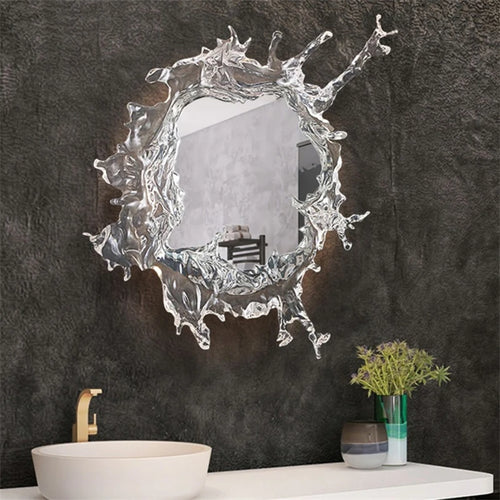 miroir goutte eau vaporisateur éclairage ambiance