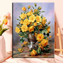kit de peinture par numéro fleurs à colorier pour adultes
