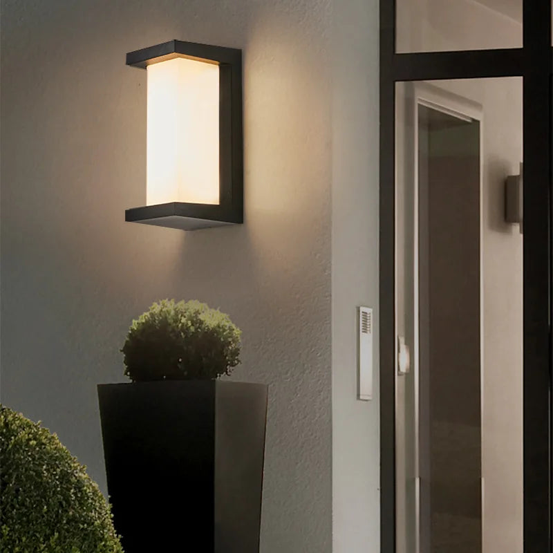 applique murale extérieure étanche abs pour éclairage de jardin - vue 6 sur 15