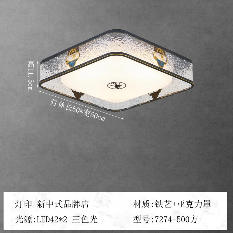 Kronleuchter aus Acryl im antiken chinesischen Stil für Innenbeleuchtung