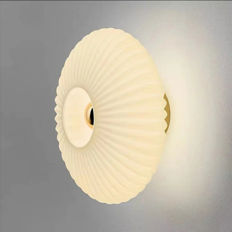 Applique murale LED modernes en verre ondulation lumières couloir allée escalier salle à manger toile de fond Simple intérieur décoration de la maison lustre luminaires - vue 5 sur 9
