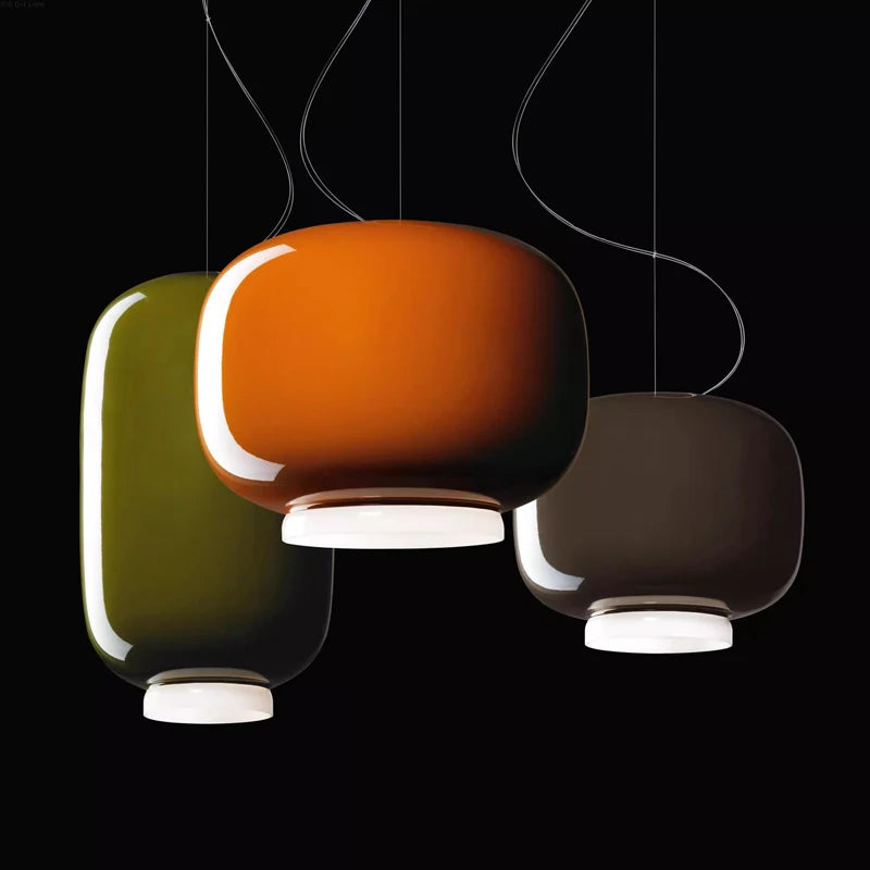 Suspension LED en verre au design nordique moderne - vue 4 sur 11