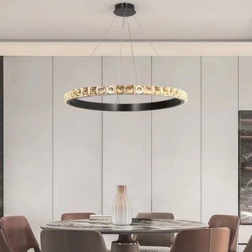 LED-Pendelleuchte aus Kristall, dimmbar