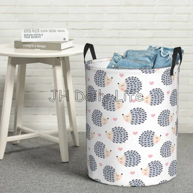 panier à linge hérisson mignon pliable et étanche pour rangement - vue 9 sur 8