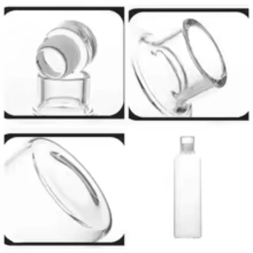 Bouteille verre étanche réutilisable pour boissons et sauces
