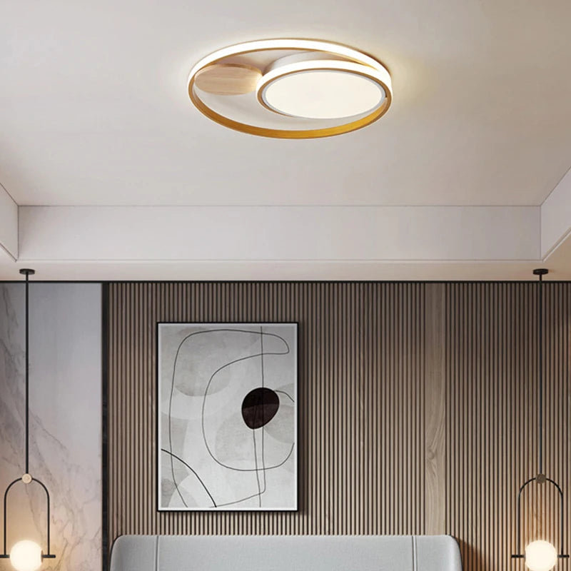 LED-Deckenleuchte nordisch schlicht kreativ 2 Stile warmes Ambiente - vue 4 sur 8
