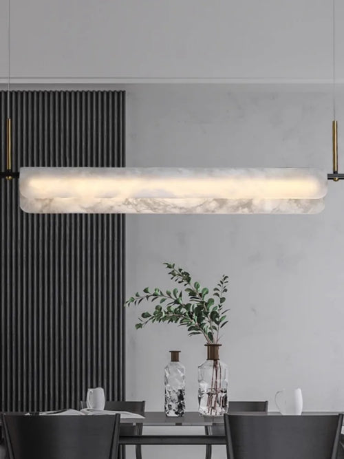 Kronleuchter aus echtem Marmor und Kupfer moderner Design-Leuchte - vue 5 sur 11