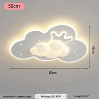 Romantische Deckenleuchte Wolke für Kinderzimmer oder Babyzimmer
