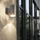 12W Outdoor Glass Tube LED Wall Lamp E27 Waterproof Single Double Head Up&Down Lighting Porch Light Garden Exterior Wall Sconce
