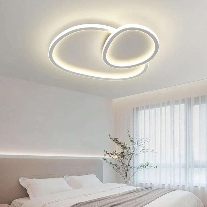 plafonnier nordic led rond luminaire d'éclairage décoratif intérieur - vue 5 sur 10