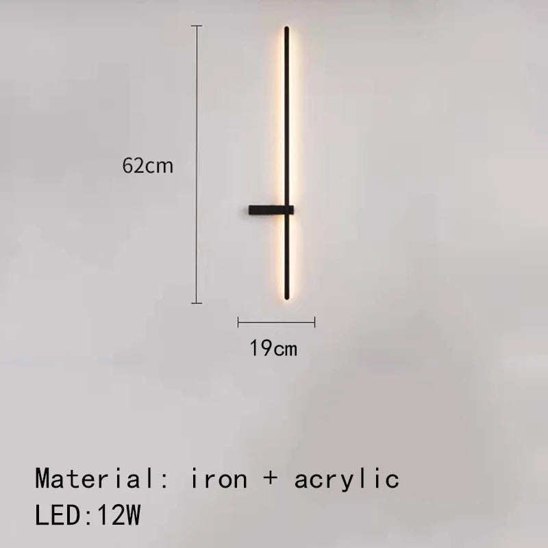LED-Wandleuchte minimalistisch mit künstlerischem Design - vue 10 sur 15