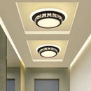 Plafonniers en cristal modernes lampe à LED pour salon chambre étude blanc noir Surface montée éclairage décoration lustre