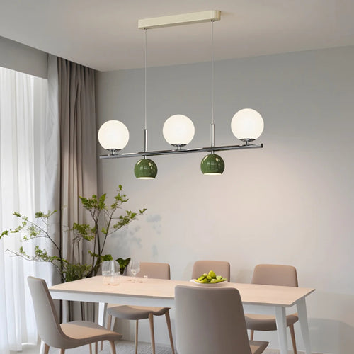 Suspension LED ronde lustre table - vue 2 sur 15