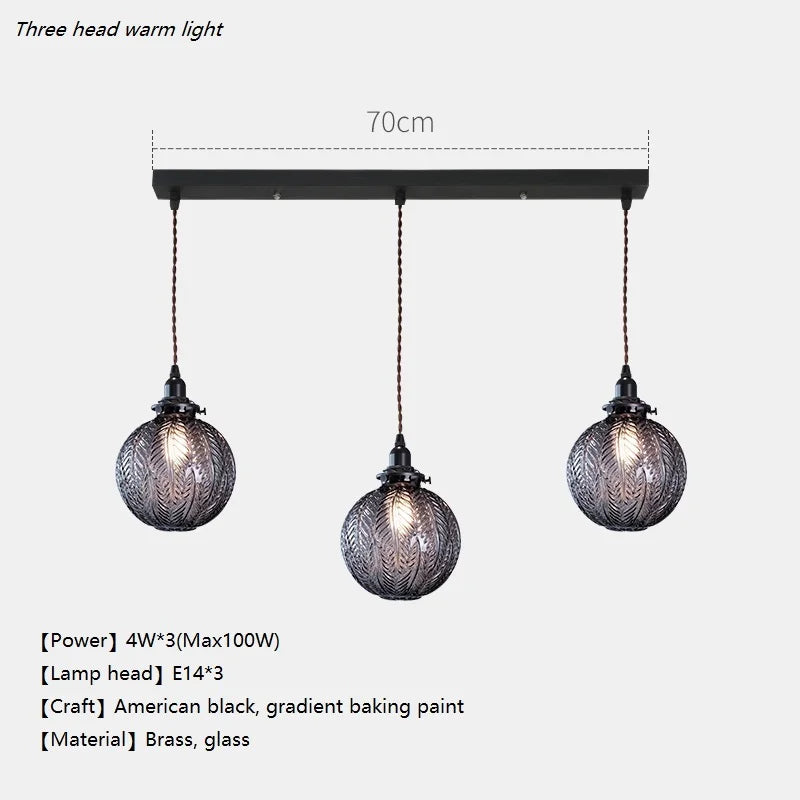 Nordischer Kronleuchter Loft Glas Kugel LED Luxus Dekoration