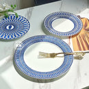 Assiette européenne luxe motif sceau thé dim sum