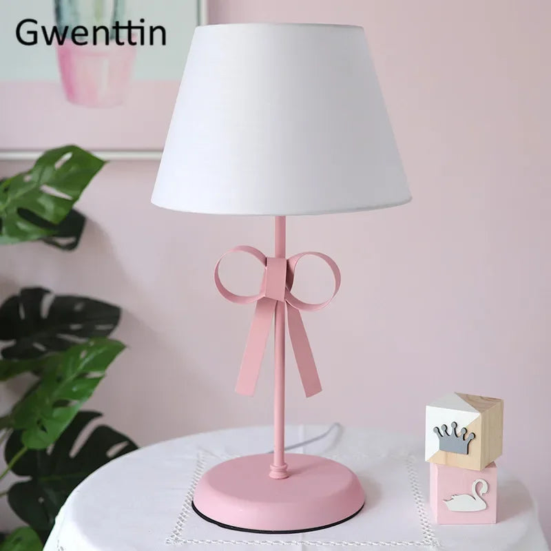 lampe de bureau moderne à nœud papillon pour chambre décorative - vue 9 sur 14