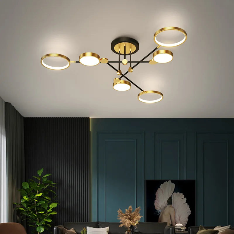 Minimalistische LED-Deckenleuchte 3 Farbtemperaturen dekorative Innenleuchte - vue 6 sur 30