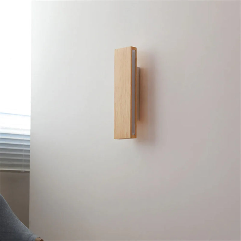 applique murale led moderne en bois décorative d'intérieur