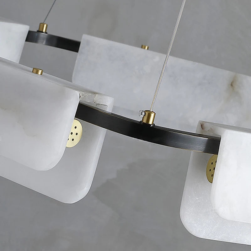 suspension en marbre espagnol de luxe en bronze - vue 7 sur 7