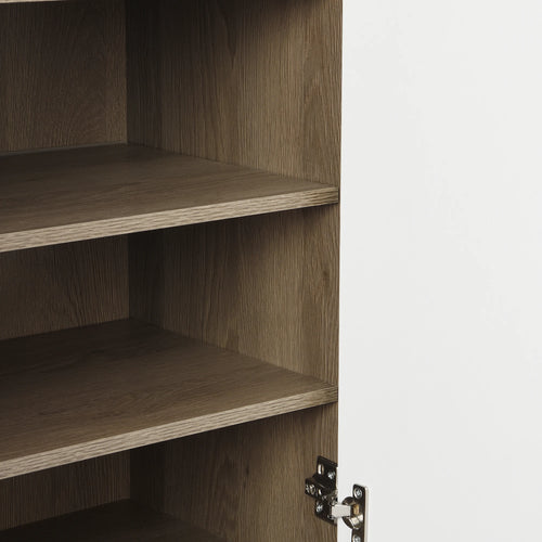 Shoe storage bench & shoe cabinet, multi-functional shoe rack with padded seat, versatile shoe storage - vue 5 sur 5