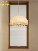 suspension en soie wabi sabi design nordique moderne pour intérieur
