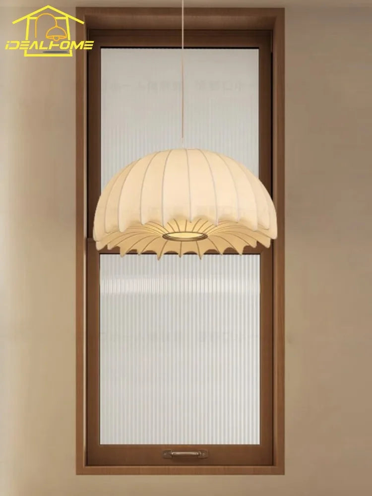 suspension en soie wabi sabi design nordique moderne pour intérieur - vue 5 sur 9