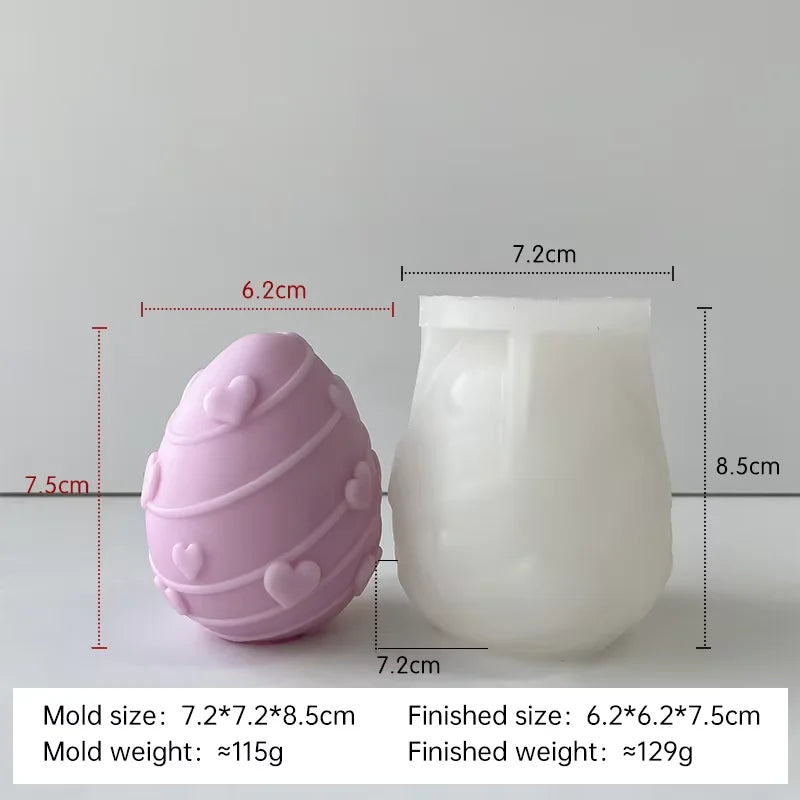moule à bougie en silicone pour œufs de pâques à créer soi-même - vue 15 sur 21