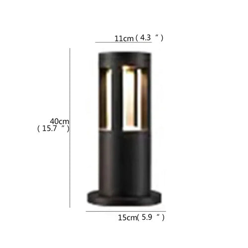 Moderne LED-Außenleuchte für Garten und Hof - vue 35 sur 47
