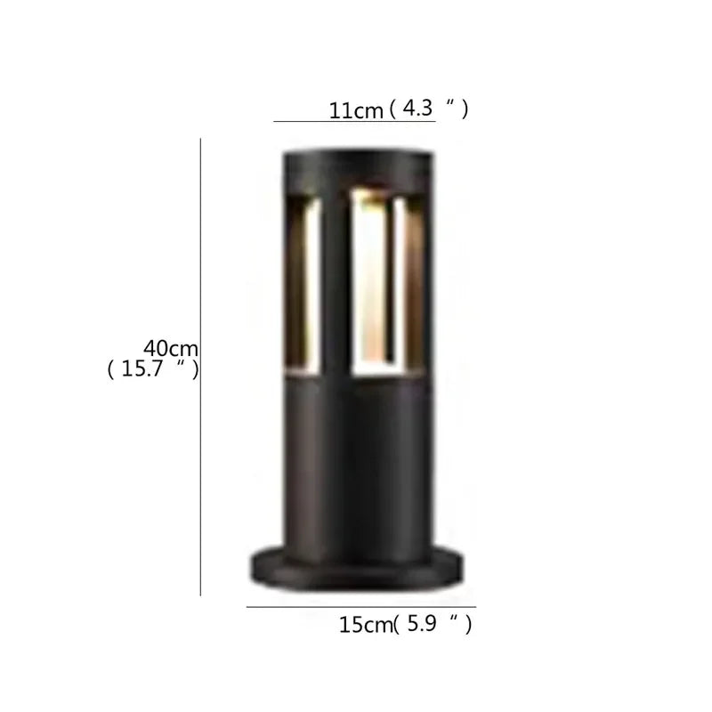 Moderne LED-Außenleuchte für Garten und Hof - vue 34 sur 47