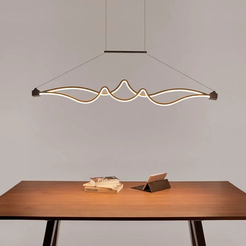 Einfache und moderne Pendelleuchte aus Aluminium für Innenbeleuchtung - vue 5 sur 7