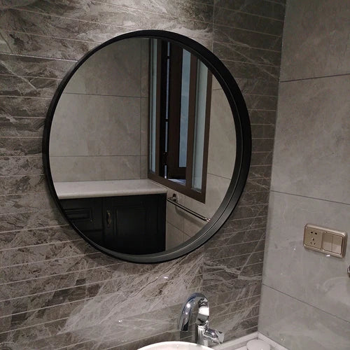 miroirs décoratifs ronds adhésifs pour salle de bain et décoration murale - vue 8 sur 11