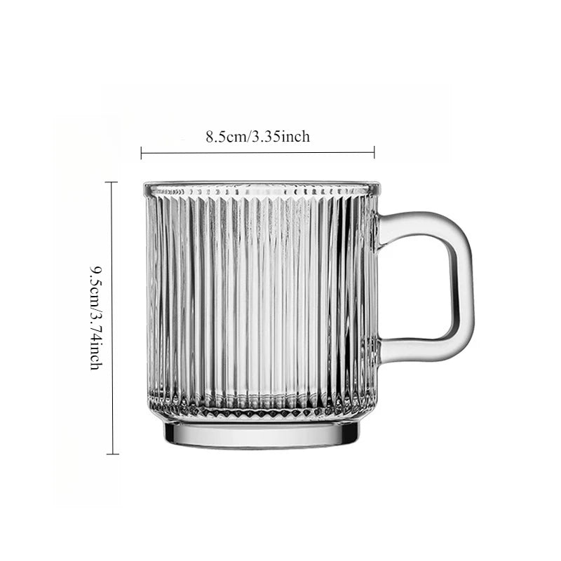 Verres à cocktail en verre texturé style élégant