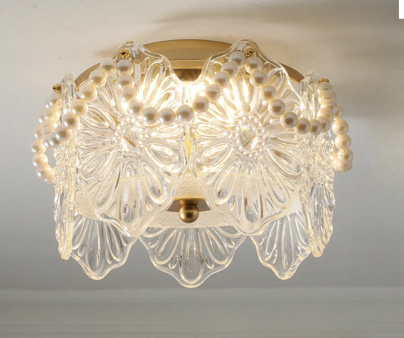 plafonnier led en verre design moderne pour décoration intérieure esthétique - vue 12 sur 12